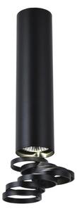 Nadgradni lestenec TUBA 1xGU10/50W/230V črna
