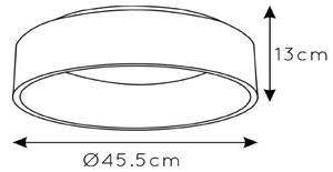 Talowe LED stropna svetilka, bela, Ø 45 cm