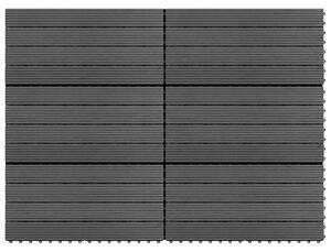 VidaXL WPC plošče 60x30 cm 6 kosov 1 m² sive