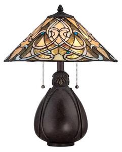 Elstead QZ-INDIA-TL - Namizna svetilka INDIA 2xE27/75W/230V