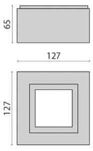 LED stropna svetilka Mimik 10 Tech Microprism 3.000K