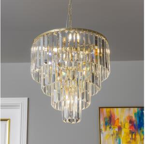 Brilagi - LED Kristalni lestenec na verigi MOZART 5xE14/40W/230V zlata