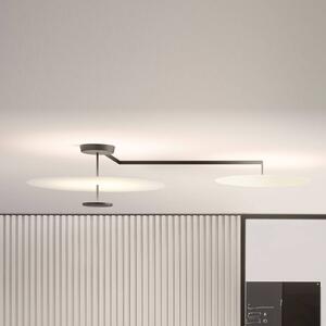 Vibia Flat LED stropna svetilka 3-svetlobna Ø 90 cm bela