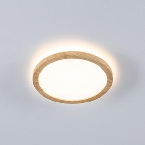 Paulmann LED-panel Atria Shine, premer 19 cm, les, IP44, 3000 K, vklop/izklop, Les, Študija / pisarna, Plastika, Sodobni