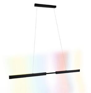 Paulmann LED-visoka svetilka Aptare, črna, RGBW, pametna, z možnostjo, zatemnjen, Črna, Študija / pisarna, Kovina, Sodobni