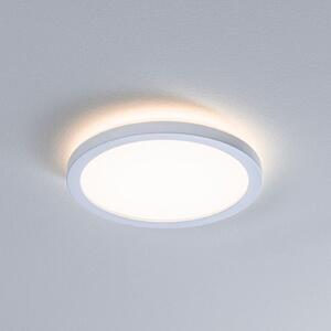 Paulmann LED-plošča Atria Shine, premer 19 cm, bela, IP44, 3000 K, vklop/izklop, Bela, Študija / pisarna, Plastika, Sodobni
