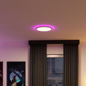 Paulmann LED-panel Atria Shine, premer 40 cm, RGBW, bela barva, IP20, z, zatemnjen, Bela, Študija / pisarna, Plastika, Sodobni