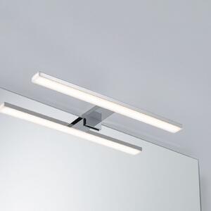 Paulmann LED-svetilka za ogledalo Evie, krom, 40 cm, IP44, Krom, Kopalnica, Plastika, Sodobni