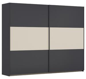 OMARA Z DRSNIMI VRATI, siva, barve aluminija, barve šampanjca