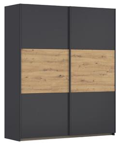 OMARA Z DRSNIMI VRATI, siva, hrast artisan