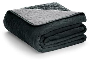 Sivo pregrinjalo za posteljo AmeliaHome Laila Silver, 220 x 240 cm