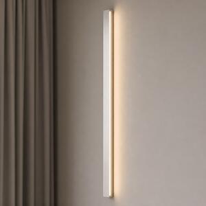 Lucande LED-stenna svetilka Kinsley, 90 cm, nikljeva, z možnostjo zatemnitve,, zatemnjen, Kovinska, Dnevna soba / jedilnica, Kovina, Sodobni