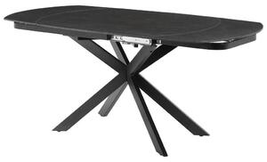 P & B Raztegljiva Miza Senna, Temno Siva, 120-180x90