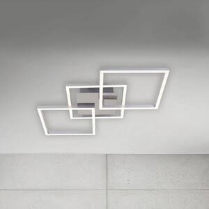 LED stropna svetilka Frame step-dim chrome-alu 76x37cm