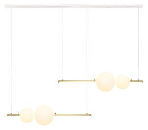 LED viseča luč 22235 dolžina 105cm zlata/bela/opal