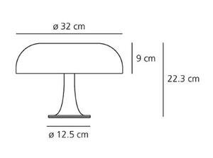 Artemide Nessino - Oblikovalska namizna svetilka, oranžna