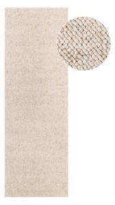 Kremno bel pralen tekač 80x240 cm Rocco Cream – Elle Decoration