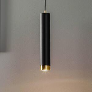 Viseča svetilka Kumo long black/gold single flame