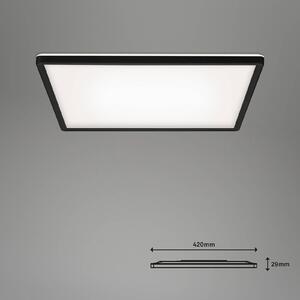 LED stropna svetilka Slim smart black dim CCT 42x42cm