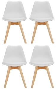 SET STOLOV, umetna masa, tekstil bela, barve bukve