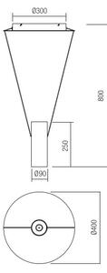 Redo 01-1970 - LED Zatemnitveni lestenec na vrvici ESSENCE LED/24W/230V CRI 90 bela