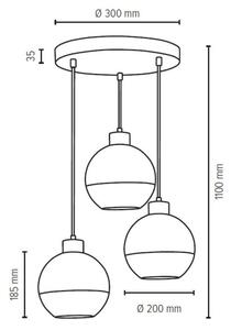 Spot-Light G1545 - Nadomestno senčilo LINEA pr. 20 cm