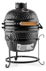 Klarstein Princesize, kamado žar, keramični, 11", dimljenje, BBQ, počasno kuhanje, črna