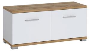 Modern Living Garderobna Klop Hola, Bela, Barva Hrasta