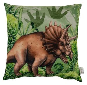 Okrasna blazina TRICERATOPS 40x40 cm, zelena
