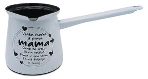 Džezva "Vsaka mama" 0,4l - Bela