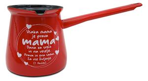 Džezva "Vsaka mama" 0,4l - Rdeča