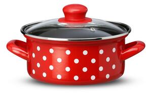 Kozica nizka s steklenim pokrovom NOSTALGIJA - 1l (14 cm)