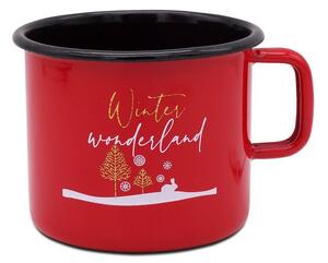 Lonček rdeč 0,37l ”Winter wonderland”