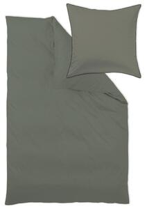 POSTELJNINA AREZZO 140/200 cm damast olivno zelena
