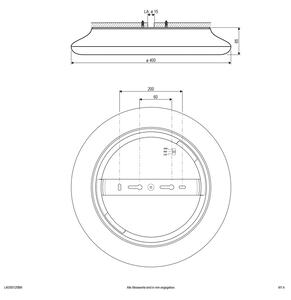 EVN Catino LED stropna svetilka, senzor, 40 cm