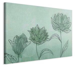 Artgeist Slika Na Platnu Three Flowers