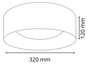 LED Stropna svetilka TULUZA LED/18W/230V premer 32 cm bela