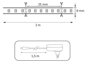 LED Trak 2m LED/18W/12V 4000K