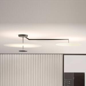 Vibia Flat LED stropna svetilka 3-svetlobna Ø 55 cm bela