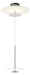 Vibia Flat LED viseča svetilka 3-svetlobna Ø 90cm siva L1