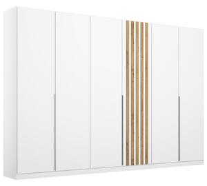 Modern Living Omara S Klasičnimi Vrati Lamella, Bela, Barva Hrasta