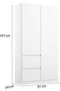 Modern Living Omara S Klasičnimi Vrati Nidda, Bela