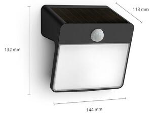 Philipsova stenska solarna svetilka LED Yarixa, senzor gibanja