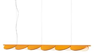 FLOS Almendra Linearna LED viseča svetilka 6fl, oker