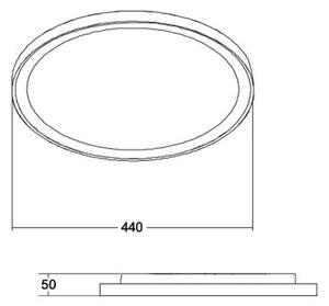 BRUMBERG LED stropna svetilka Sunny Midi, DALI, 3.000 K, bela