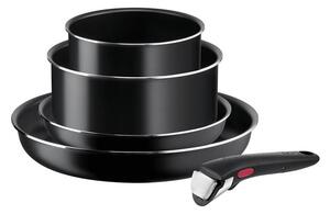 Tefal - Set kuhinjske posode 5 kos INGENIO EASY COOK & CLEAN BLACK