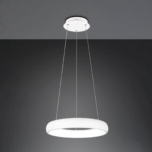 Obesek Cardona LED, Ø 46,5 cm, bela, CCT, kovina