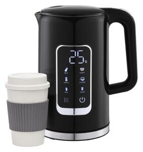 Grelnik vode z LCD zaslonom 1,7 l 2200W/230V črna + potovalna skodelica 450 ml