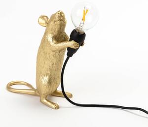 SELETTI Mouse Lamp LED dekorativna svetilka USB stoječa zlata