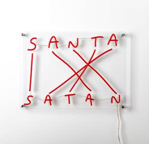 SELETTI Santa-Satan LED dekorativna stenska svetilka, rdeča